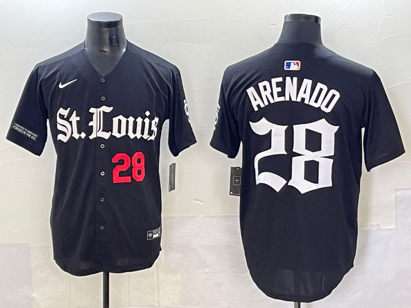 Men 2025 San Francisco Giants #28 Arenado Black Five generations Joint Name Nike MLB Jersey style 23